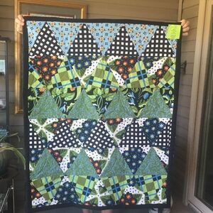 Handmade Lap Quilt Triangles